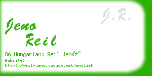 jeno reil business card